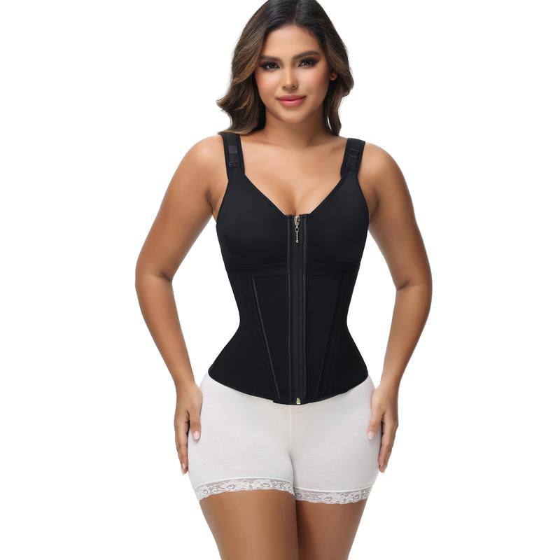 SHAPSHE Waist Shapewear for Women with Bra Tummy Control Girdle Workout Shapewear with Adjustable Shoulder Strap