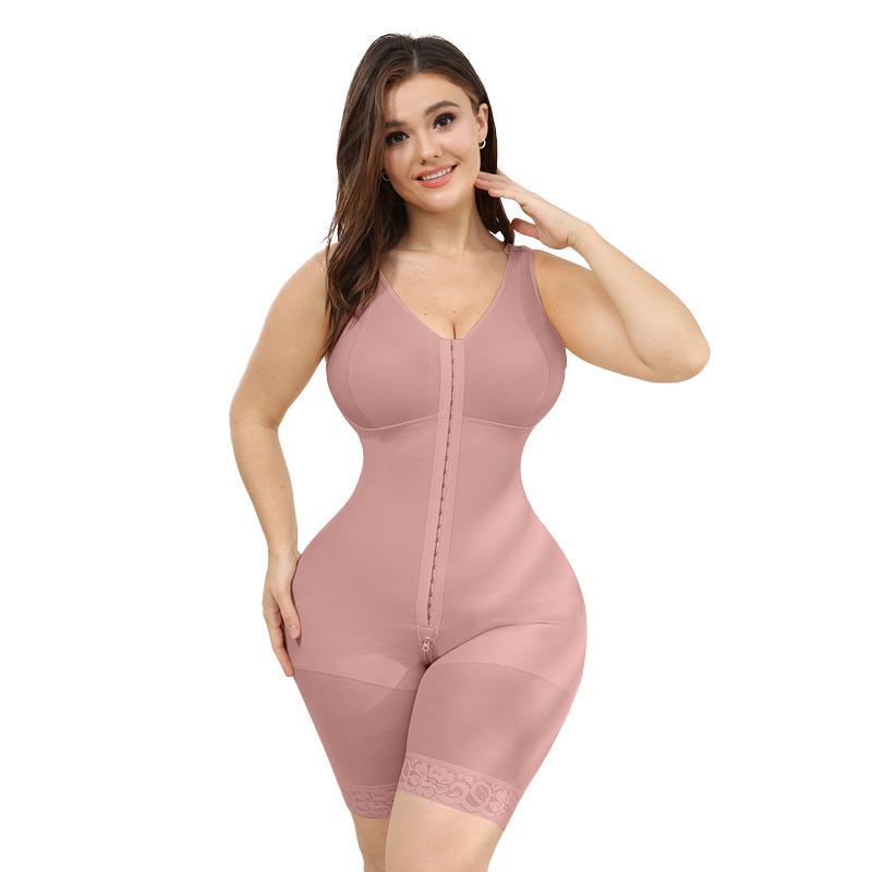 Curveshe Shapewear with Bra Hook and Eye Tummy Control Crotch with Zipper Body Shaper(sizes:xs,s,m,l,xl,2xl,3xl colors:black,tan)