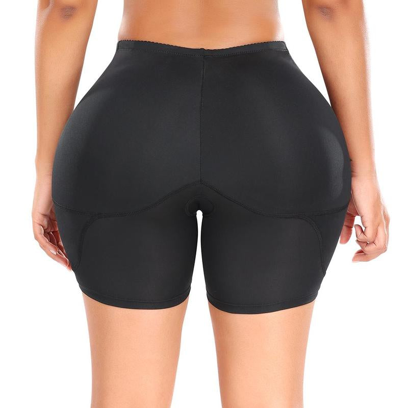 Women Hip Padded Booty Lifter Shapewear Thicker Enhancer Removable 4 Pads Control Panty for Bigger Butt Laced Trim