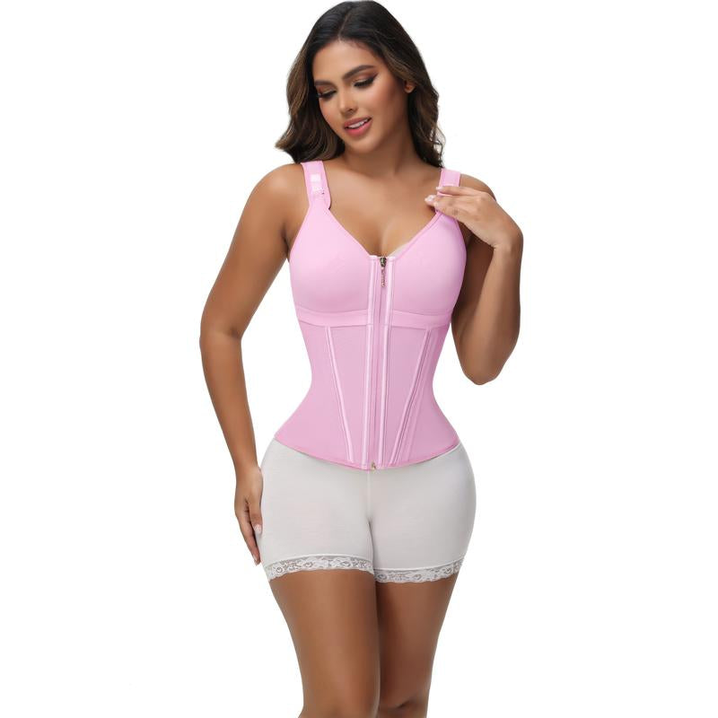 SHAPSHE Waist Shapewear for Women with Bra Tummy Control Girdle Workout Shapewear with Adjustable Shoulder Strap