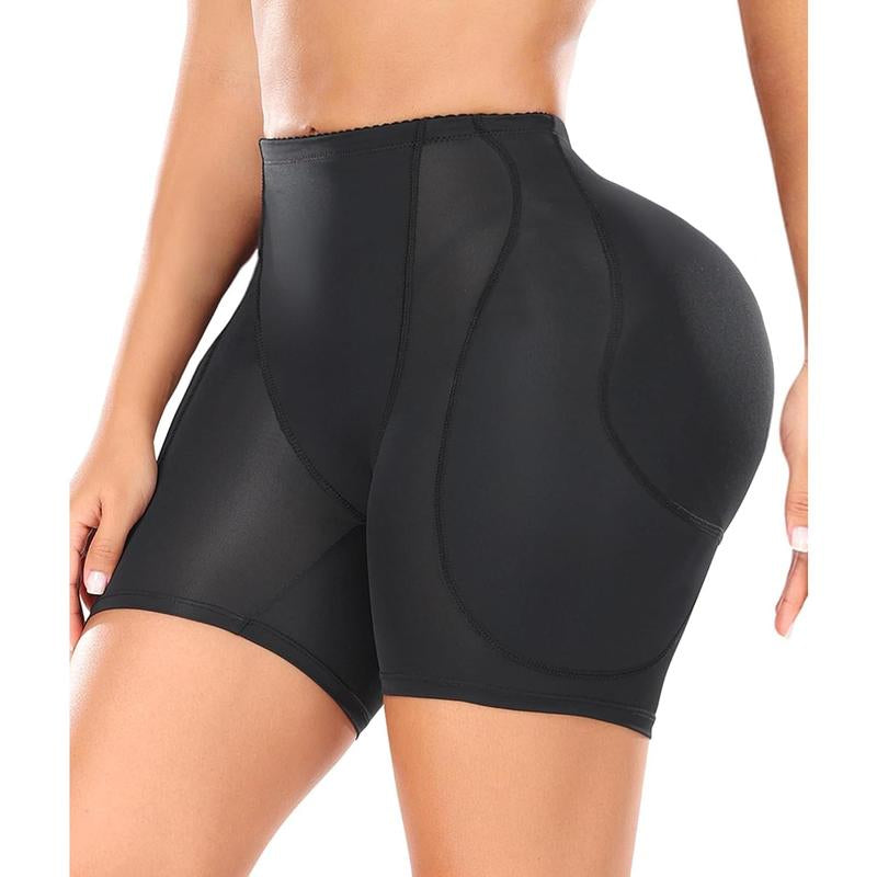 Women Hip Padded Shapewear Booty Lifter Butt Enhancer Removable 4 Thicker Pads Control Panty for Bigger Butt Compression Womenswear Breathable Fit Jeans Outfit Seamless Shorts Soft Summer(sizes:s,m,l,xl,2xl,3xl,4xl,5xl,6xl colors:beige,black)