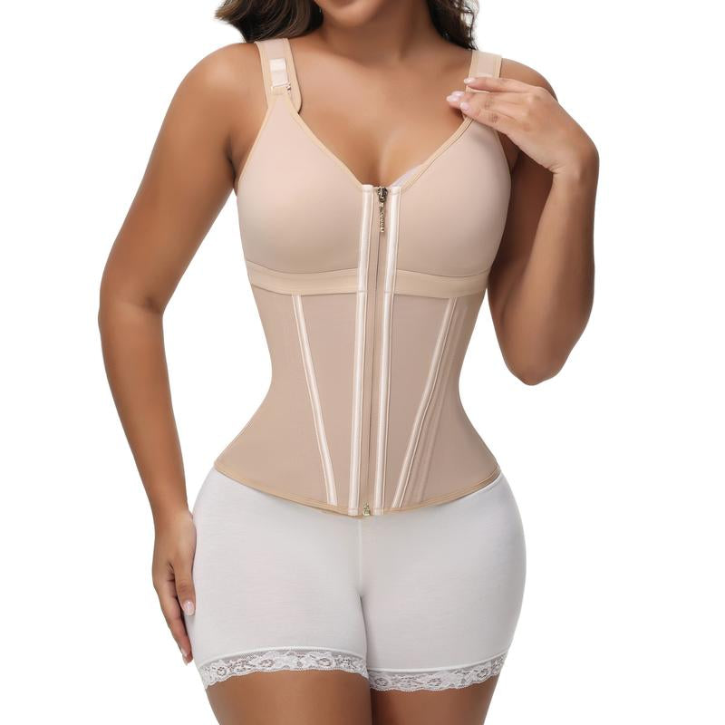SHAPSHE Waist Shapewear for Women with Bra Tummy Control Girdle Workout Shapewear with Adjustable Shoulder Strap