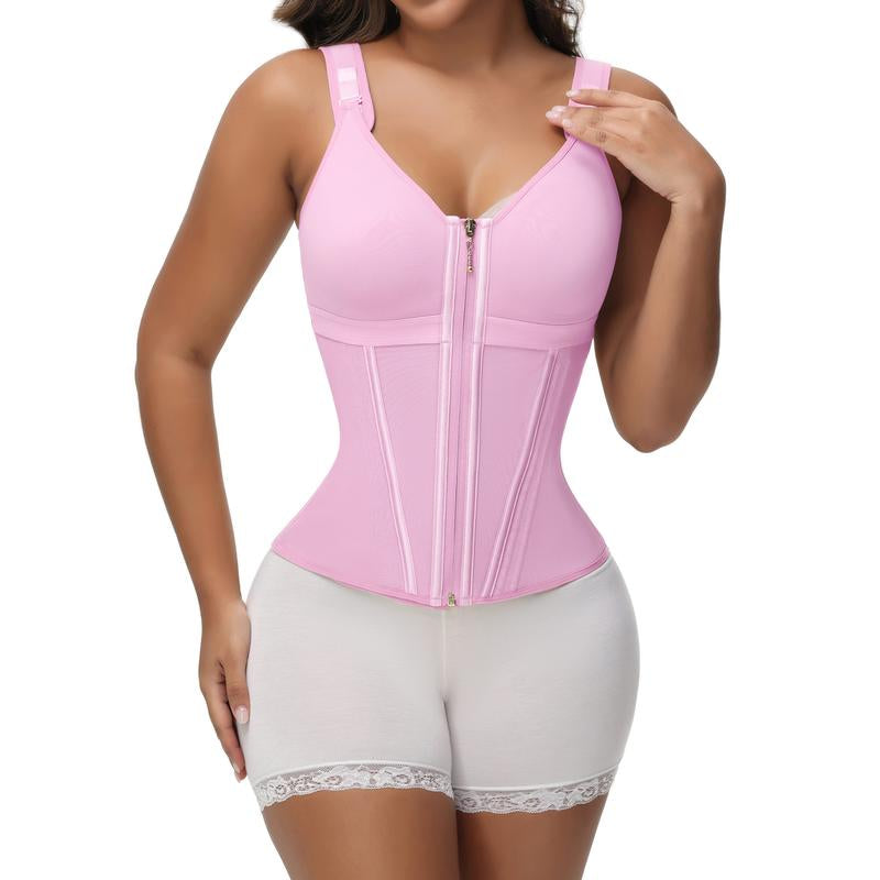 SHAPSHE Waist Shapewear for Women with Bra Tummy Control Girdle Workout Shapewear with Adjustable Shoulder Strap